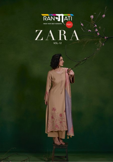 Zara Vol 12 By Rangati Pure Pashmina Dress Materials